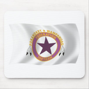 Wampanoag Tribe Flag Mousepad Muismat