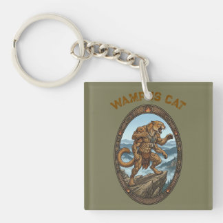 Wampus Cat Mythic Guardian - Appalachian Art Sleutelhanger