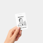 WAN Man Aan Uw Dienst Retro Tech Badge (Handheld)