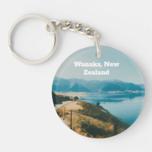 Wanaka-meer, Zuidereiland, Nieuw-Zeeland Sleutelhanger