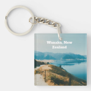 Wanaka-meer, Zuidereiland, Nieuw-Zeeland Sleutelhanger