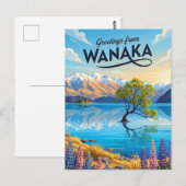 Wanaka Nieuw-Zeeland Briefkaart (Voorkant / Achterkant)