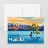 Wanaka Nieuw-Zeeland Briefkaart (Voorkant / Achterkant)