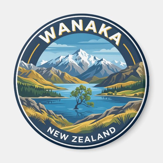 Wanaka Nieuw-Zeeland Magneet (Voorkant)
