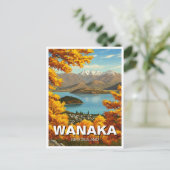 Wanaka Nieuw-Zeeland Reizen Briefkaart (Staand voorkant)