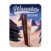 Wanaka Nieuw-Zeeland ski poster Magneet (Verticaal)