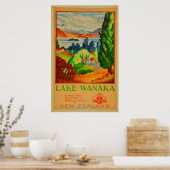  Wanaka Nieuw-Zeelands reizen Poster (Keuken)