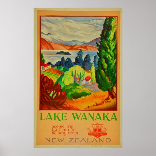  Wanaka Nieuw-Zeelands reizen Poster (Voorkant)