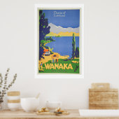  Wanaka Nieuw-Zeelandse reisposter Poster (Keuken)
