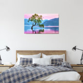 Wanaka Tree Nieuw-Zeeland Canvas Afdruk (Insitu (Slaapkamer))