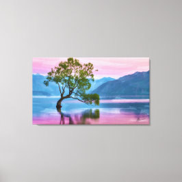 Wanaka Tree Nieuw-Zeeland Canvas Afdruk