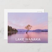 Wanaka Tree Sunrise Natuur Travel Briefkaart (Voorkant / Achterkant)