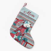 Wanbunny met fantasie kleine kerstsok (Voorkant (Hangend))