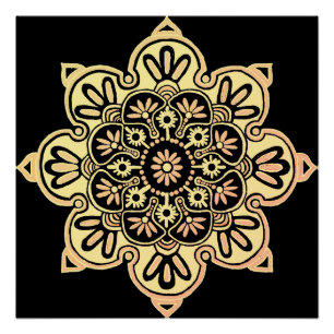 Wand Poster Boho Medallion