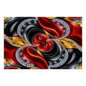 Wand poster met Duitse kleuren Design (Voorkant)