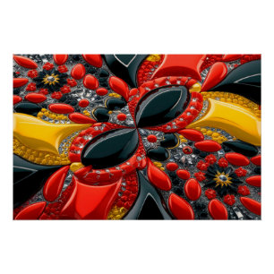 Wand poster met Duitsland Kleuren Design