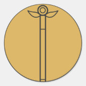 Wand Ronde Sticker (Voorkant)