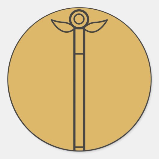 Wand Ronde Sticker (Voorkant)