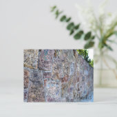 Wand van autografen briefkaart (Staand voorkant)