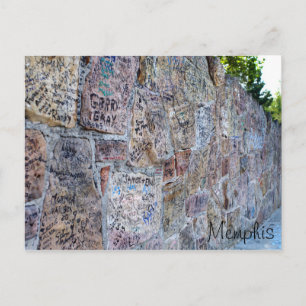 Wand van autografen briefkaart