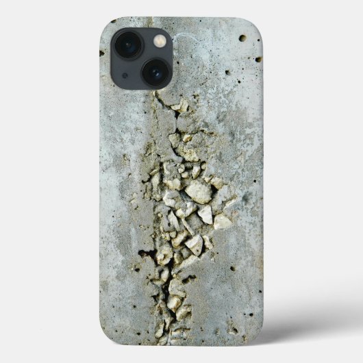 Wand van beton, gekraakt, met kleine stenen Case-Mate iPhone case (Achterkant)