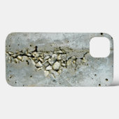 Wand van beton, gekraakt, met kleine stenen Case-Mate iPhone case (Achterkant (horizontaal))