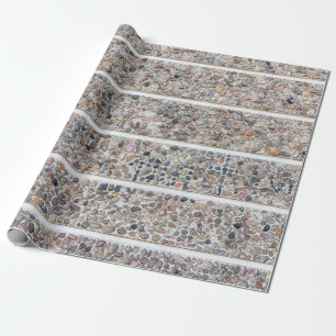Wand van betonkegel cadeaupapier