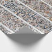 Wand van betonkegel cadeaupapier (Hoek)