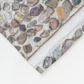 Wand van betonkegel fleece deken (Hoek)