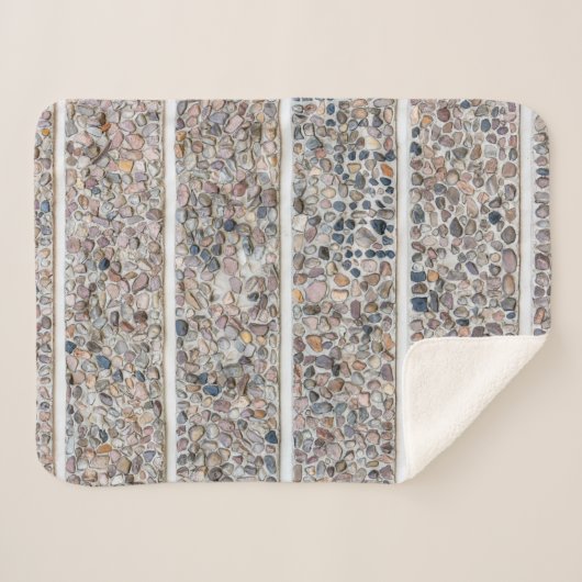 Wand van betonkegel sherpa deken (Voorkant (horizontaal))