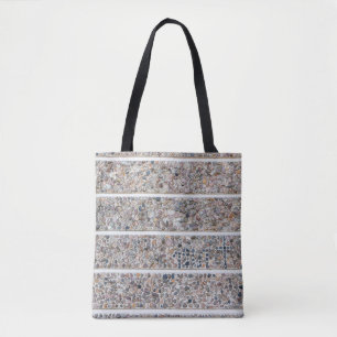 Wand van betonkegel tote bag