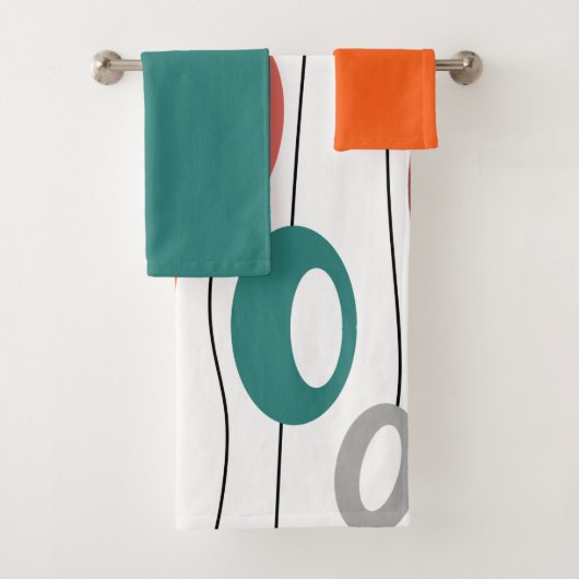 Wand van de ovalenhanddoekset bad handdoek (Insitu)