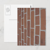 Wand van het Briefkaart van Bricks (Voorkant / Achterkant)