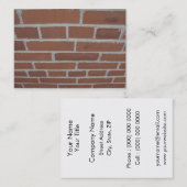 Wand van het Visitekaartje van Bricks (Voorkant / Achterkant)