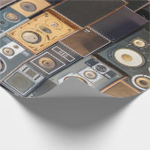 Wand van luidsprekers cadeaupapier (Hoek)