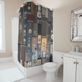 Wand van luidsprekers douchegordijn (In situ)