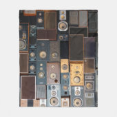 Wand van luidsprekers fleece deken (Voorkant)