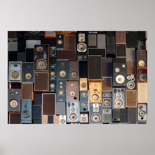 Wand van luidsprekers poster (Voorkant)