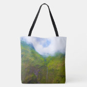 Wand van tranen, berg Waialeale, Hawaiian Beach Ba Tote Bag (Achterkant)