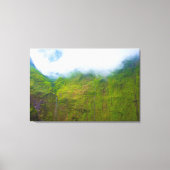 Wand van tranen, Mount Waialeale, Kauai, Hawaii Canvas Afdruk (Voorkant)