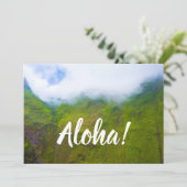 Wand van tranen, Mount Waialeale, Kauai, Hawaii Kaart (Staand voorkant)