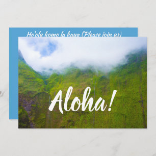 Wand van tranen, Mount Waialeale, Kauai, Hawaii Kaart