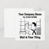 Wand & Vloer Teiling Cartoon Kaart (Voorkant / Achterkant)