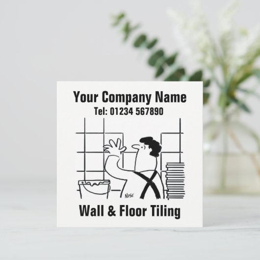 Wand & Vloer Teiling Cartoon Kaart (Staand voorkant)