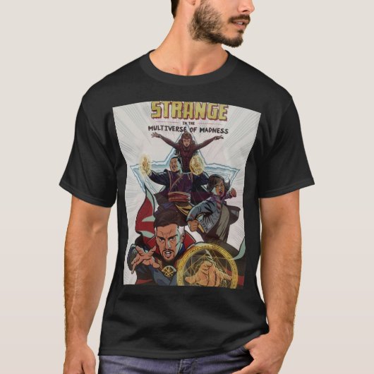 Wanda en Doctor Strange in het Multiversum van de T-shirt (Voorkant)