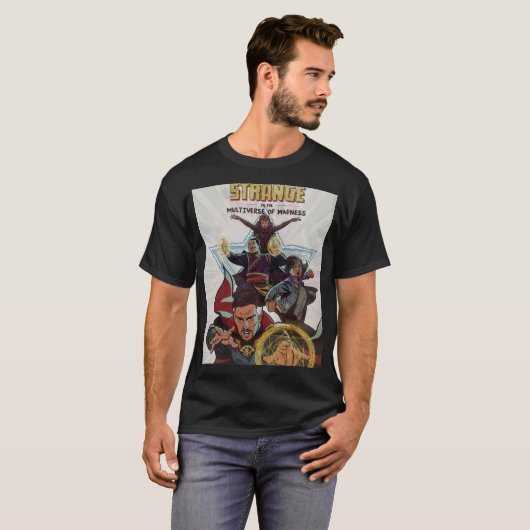 Wanda en Doctor Strange in het Multiversum van de T-shirt (Voorkant volledig)