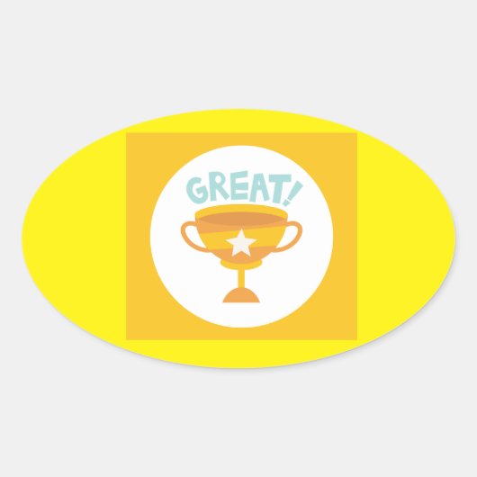 Wandaccenten & Behandelingen > Wandstickers & Stic Ovale Sticker (Voorkant)