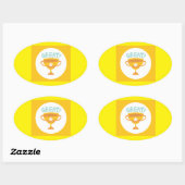 Wandaccenten & Behandelingen > Wandstickers & Stic Ovale Sticker (Vel)