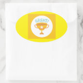 Wandaccenten & Behandelingen > Wandstickers & Stic Ovale Sticker (Tas)