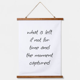 Wandafdekking links hout hangend wandkleed